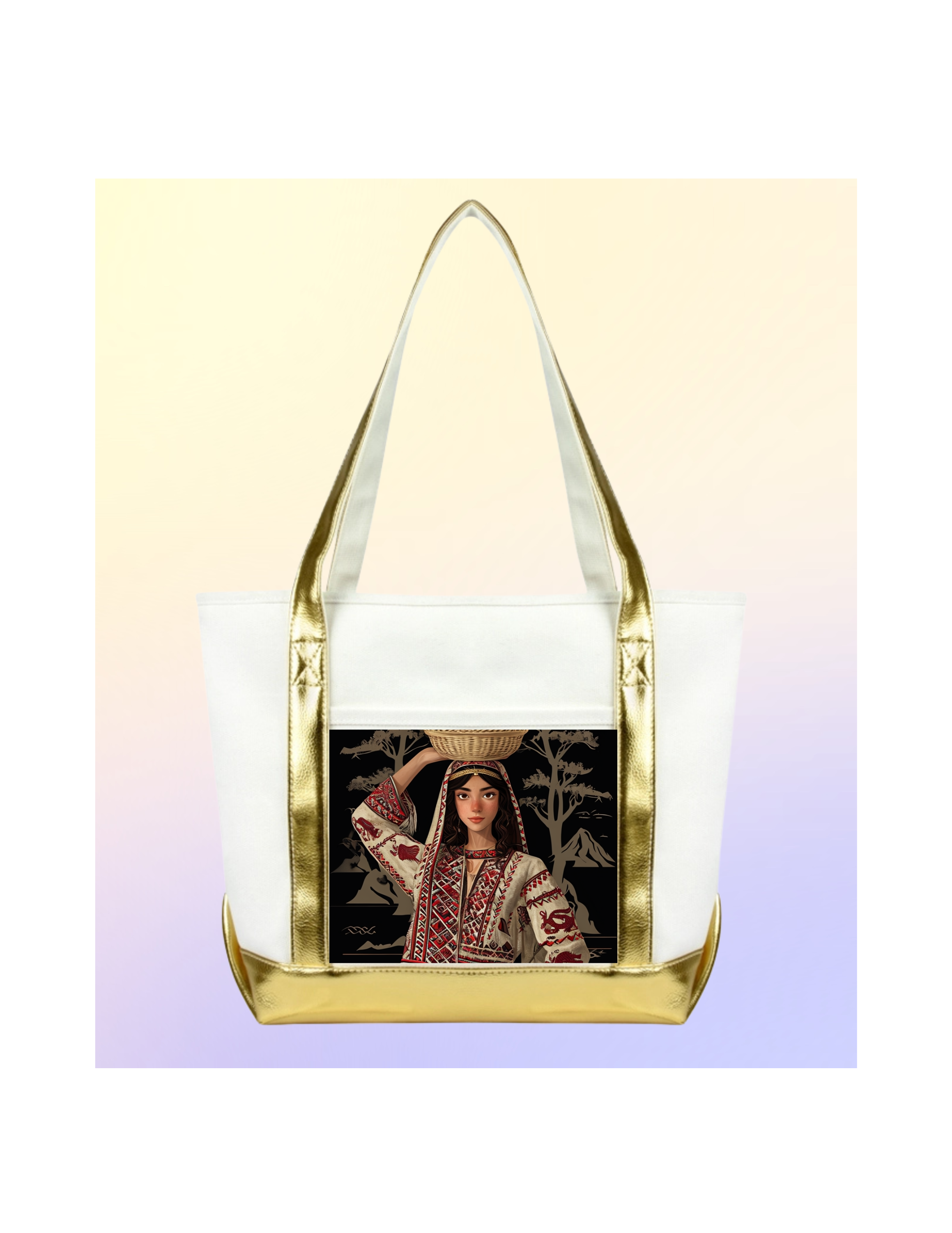 FALAHA FRAMED TOTE BAG